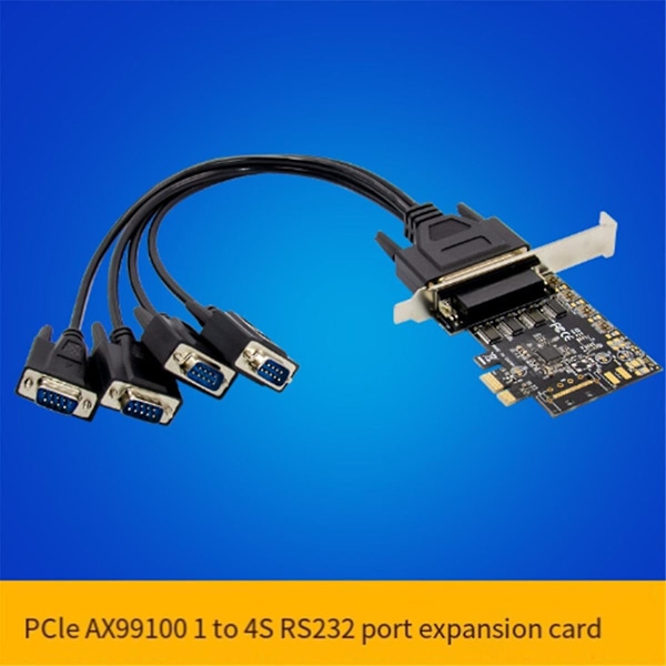 XJ-Control Kort St331 Pcie X1 Ax99100 4s Industrielt Rs232 Com Port Kontrolkort Multifunktionel Bekvemmelighed