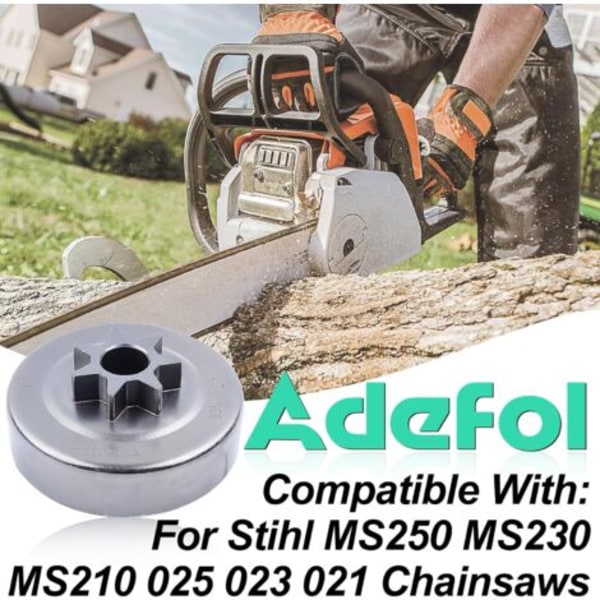 3/8\" ketjupyörä- ja kytkinpaketti STIHL 017 018 MS170 MS180 021 023 025 MS210 MS230 MS250 -sahoihin