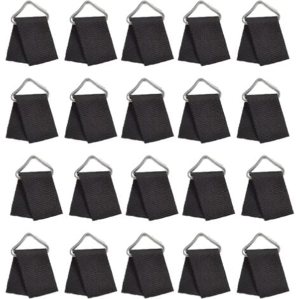 Pakke med 20 trekantede erstatningsspenner for trampoline, forsterkede V-ringer for trampolinereparasjon