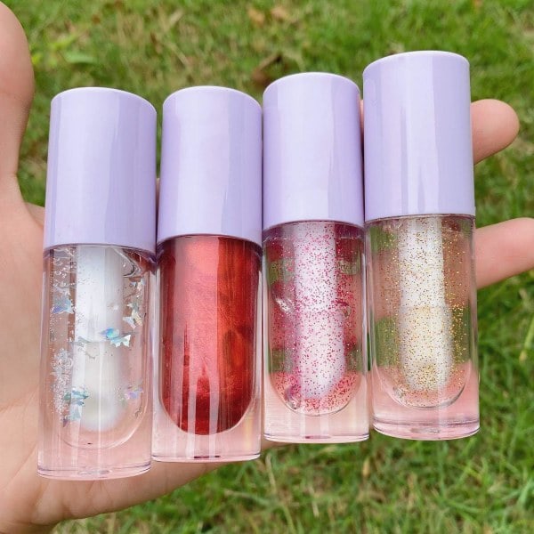 XJ-8 tomme lipglossrør med applikator, 6,5 ml påfyllbar lipglossflaske mini leppestiftflaske