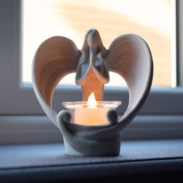 Englefigurer Fyrfadsstage