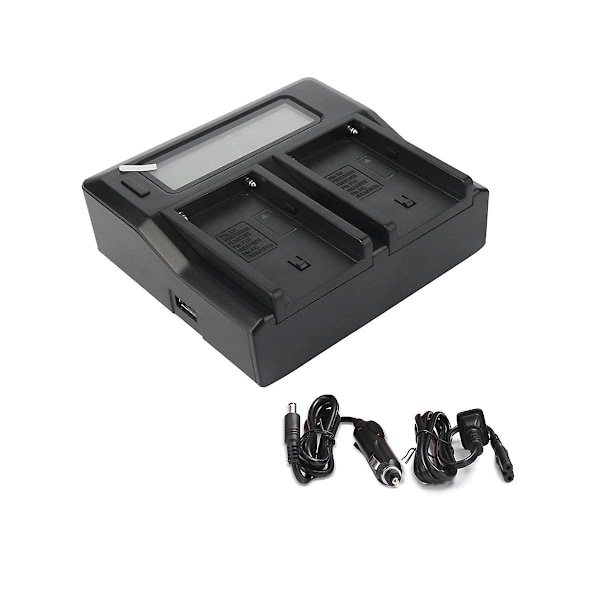 XJ-F970 Kamerabatteriladdare Smart Digital Laddare För Np-f770 F750 F550 F960 Fyllnadsljus Batteri Dou