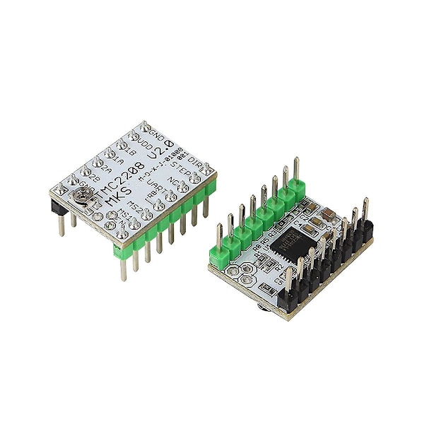 XJ-Mks Tmc2208 V2.0 -ohjain, erittäin hiljainen/matala lämpö Mks Sgen L V1.0/gen L V2.0 -ohjainkortille (5 kpl)