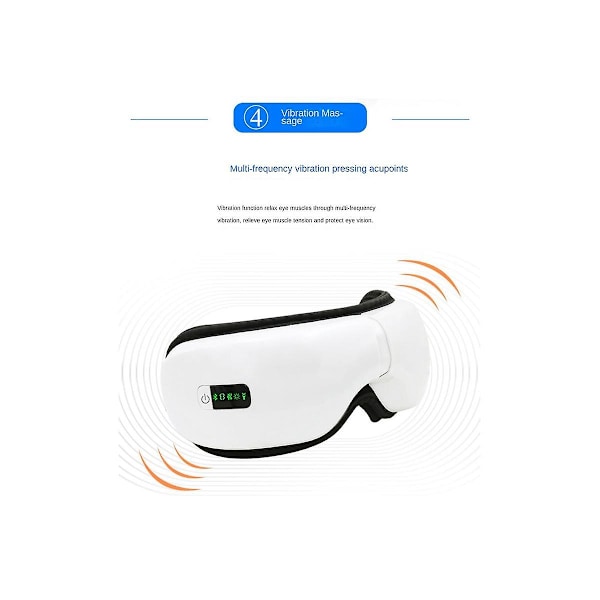 XJ-Eye Massager Elektrisk Spa Lufttryk Øjenmassager Instrument Musik Trådløs Vibration Magnetisk H