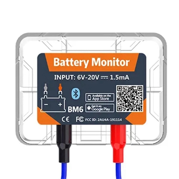 XJ-Trådløs Bluetooth 12v Batteriovervåker Bm6 Med Bilbatteri Helse Sjekk App Overvåking Batteri Te