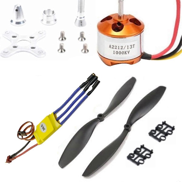 XJ-RC 2212 1000KV Børsteløs Motor + 30A ESC Elektrisk Hastighedsregulator + 1045 Propeller Kit til RC Multikopter