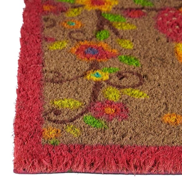 XJ-Dörrmatta kokosfiber med uggla 40x60 cm