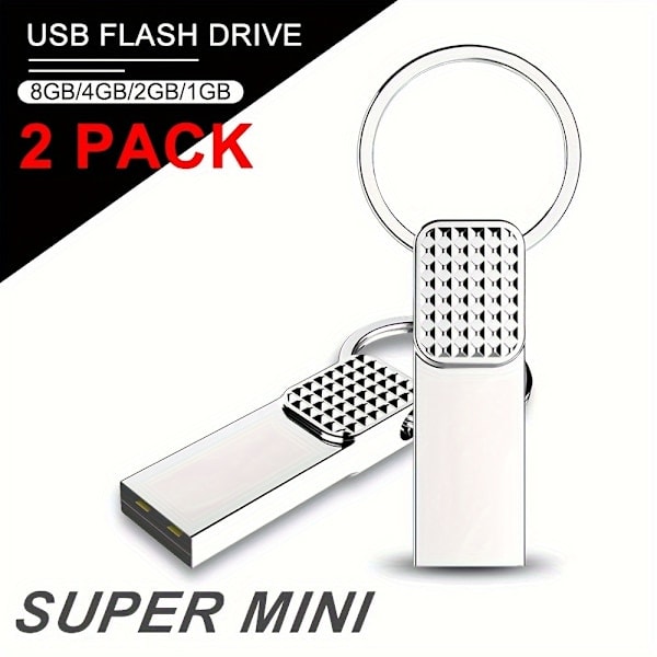 2-PACK USB-minne 1TB 512GB 256GB 128GB 64GB 32GB Höghastighets Flash USB-minne