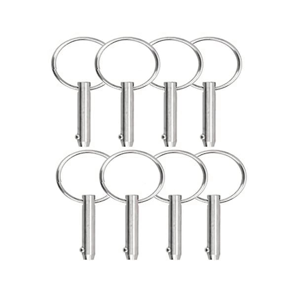 St E Se-stift Bimini Topp-stift, diameter 1/4 tommer (6,3 mm), totallengde 1,5 tommer (38 mm)