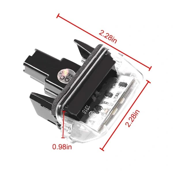 1 par LED-registreringsskyltsbelysning STIL 3 Stil 3