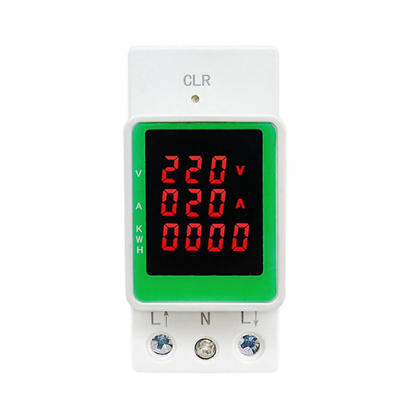 XJ-3in1 100a Ac160-275v Spænding Strøm Kwh Elektrisk Energiovervågningsmåler Volt Amp Voltmeter Amperemeter W