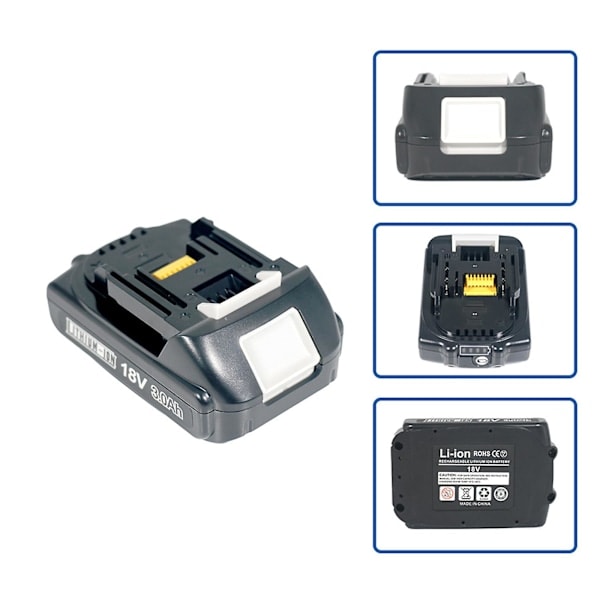 18V Batteri 2AH för MAKITA BL1860 Elverktygsbatteri BL1850 BL1840 BL1820 js