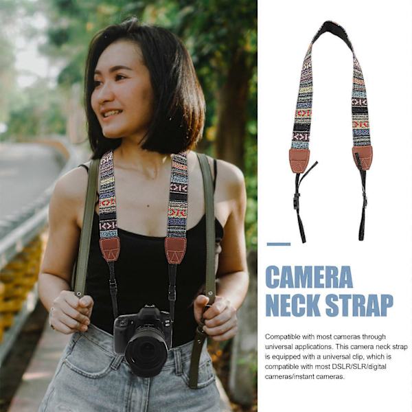Camera Strap Shoulder Strap Double Layer Leather Ends Camera Strap SLR Camera Strap