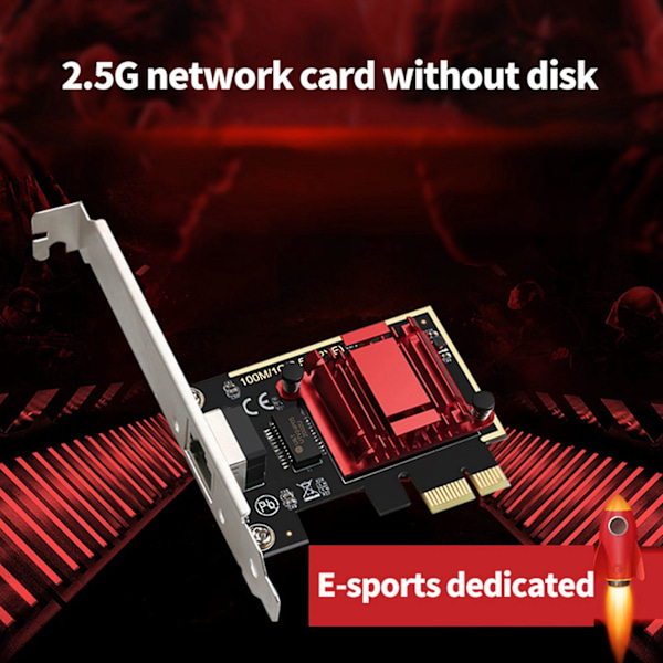 XJ-2x Pcie Kort 2.5gbps Gigabit Netværkskort 10/100/1000mbps Rtl8125b Rj45 Ethernet Netværkskort Pci-e