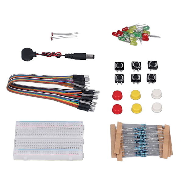 Elektronik Kit Starter Sjovt Sortiment Udviklingskomponent Med 400 Hullers Breadboard Til R3