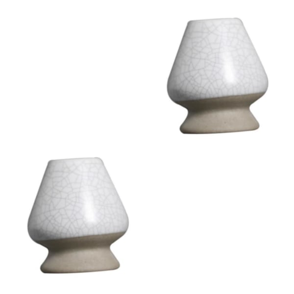 1/2/3 Handgjord Matcha Visphållare Te-ceremoni Teset för Vit med Spricka 6 x 7cm 2S 2Sets Vit med Spricka 6 x 7cm