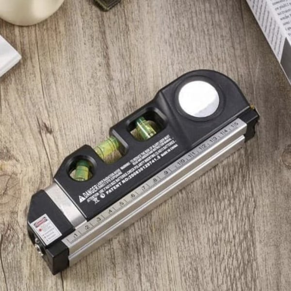 XJ Laser Level med Laser | Laser Vattenpass med Inbyggt Måttband 250cm