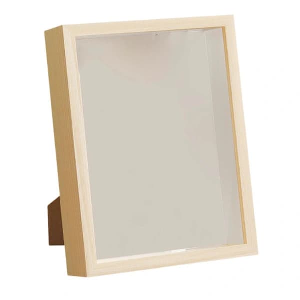 Wooden Shadow Box Frame Deep Shadow Box 21.9cmx27cm Display Case Memory Display (LGL) Wooden Wooden
