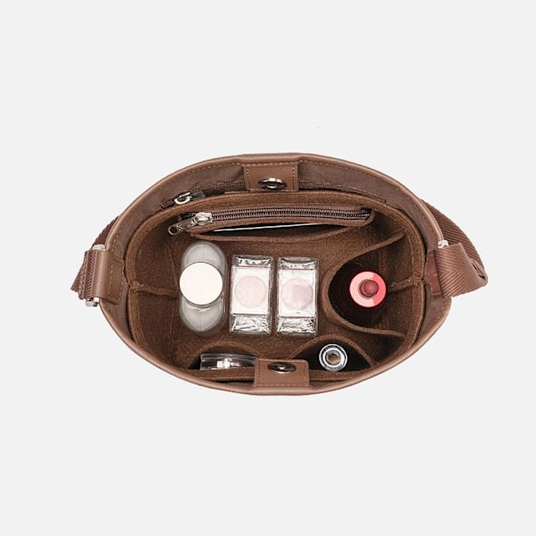 XJ-Bucket Taske Indsats Taske Linner Taske BRUN 1 1 brun