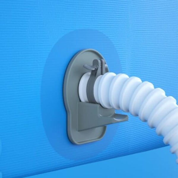 2-pack poolslanghållare, poolslanghållare för ovanjordspool med tejp, designad för att vara kompatibel med Intex-pooler