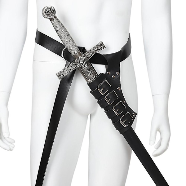 XJ-Medeltida Lädersvärdsbälte Midjebälte Slida Rapir Spänne Rem Hölster Män Rustning Cosplay,bro