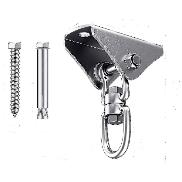 XJ-450 kg kapasitet rustfritt stål 360 roterende takkrok huske, huskekrok, opphengningskrok med skrue for betong tre sett lekeplass veranda sete tr