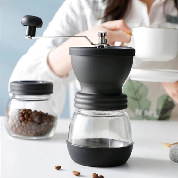 Bärbar Kaffekanna Kaffemaskin Handvevad Hemkaffekvarn