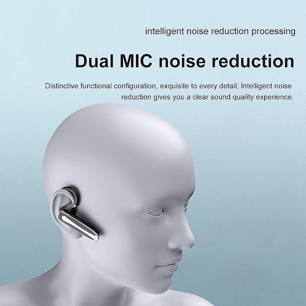 XJ-Bluetooth Headset Dobbel Mikrofon Støyreduksjon Bluetooth 5.0 Headset Ørepropper For Sjåfører Mach