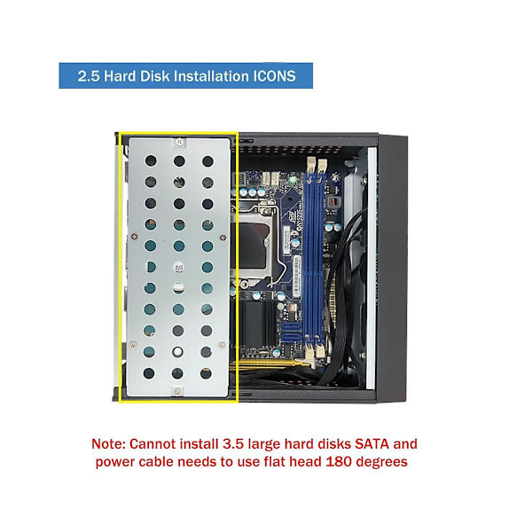XJ-M09 Htpc Värd Mini Itx Datorchassi Dc Strömförsörjning Industriellt Kontrollchassi Hemmadesktop Dator