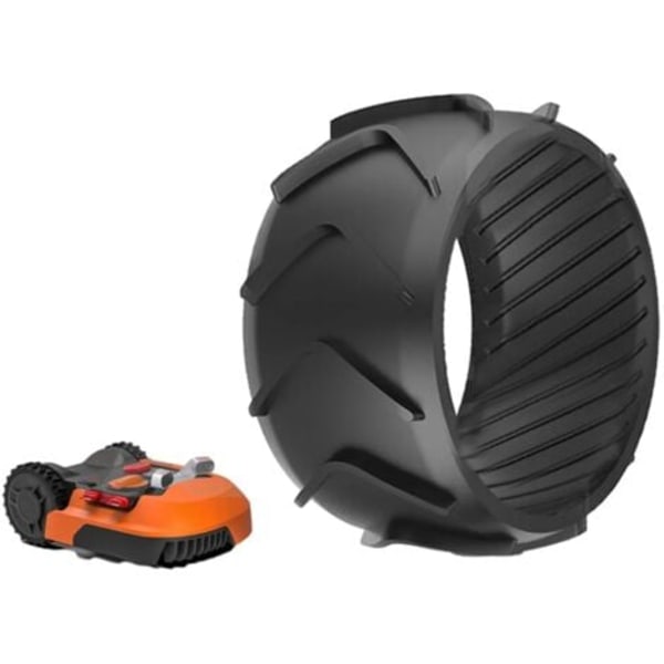 Passer til forhjul på Worx robotplæneklipper, sort gummihjulskapsel, M500, M700, S300, M1000, M700 Plus