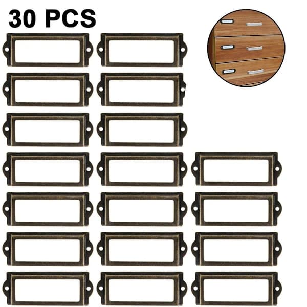30-pack etikettramar, etiketthållare, röd brons [pl]