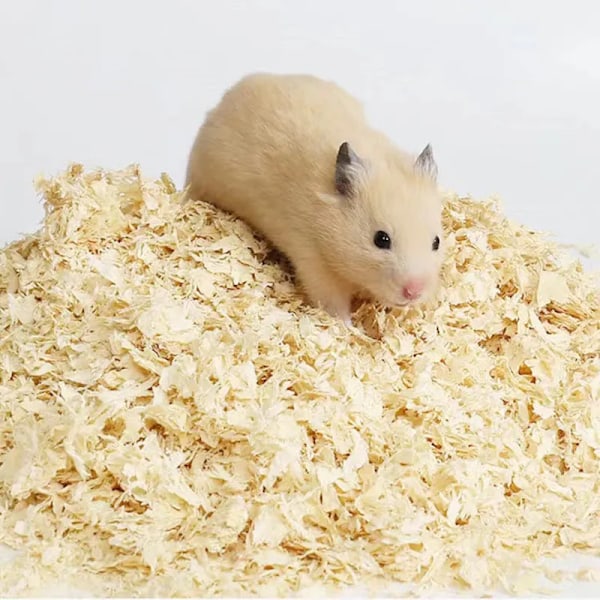 Hamster Sågspån Sterilisera Deodorant Fluffig Stock Sågspån Torrt Varmt Hus Padding Material Smådjursbo Dekorera Tillbehör