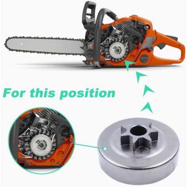 3/8\" ketjupyörä- ja kytkinpaketti STIHL 017 018 MS170 MS180 021 023 025 MS210 MS230 MS250 -sahoihin