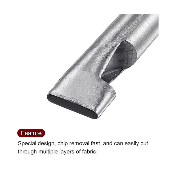 XJ-3 stk. Oval Hull Punch 5x26mm Lær Hul Kutter Avlang Punch Die For Stropp Belte Klokkereim Lær