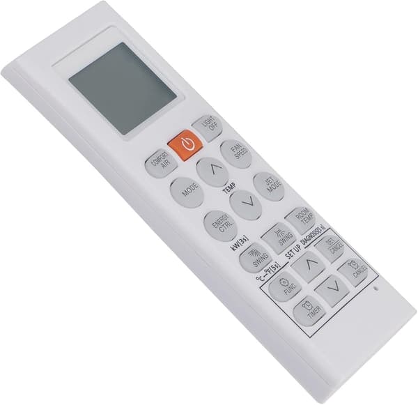 Ersättningsfjärrkontroll för LG luftkonditionering AKB74955604 AKB73995805 AKB75215401 AKB74955602, ingen programmering krävs, vit