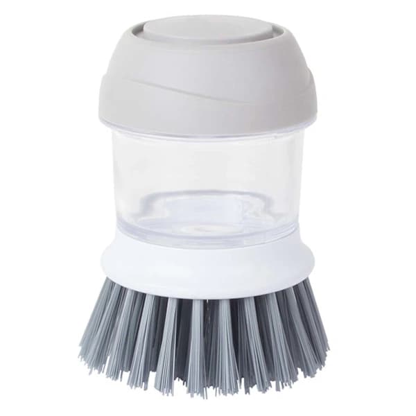 Diskborste med diskmedelsdispenser och ställ, vit white[pl]