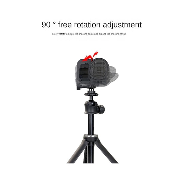 XJ-For Tilbehør Konverteringsbase Bærbar Action Kamera Adapter, sort