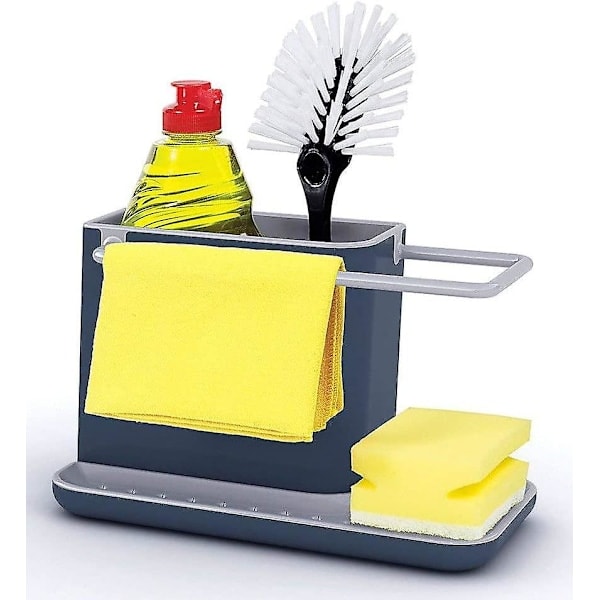 - Caddy - Diskhoorganisatör, Svamphållare, Skrapa, Borste, Diskmedel, Disktrasor, [DB]
