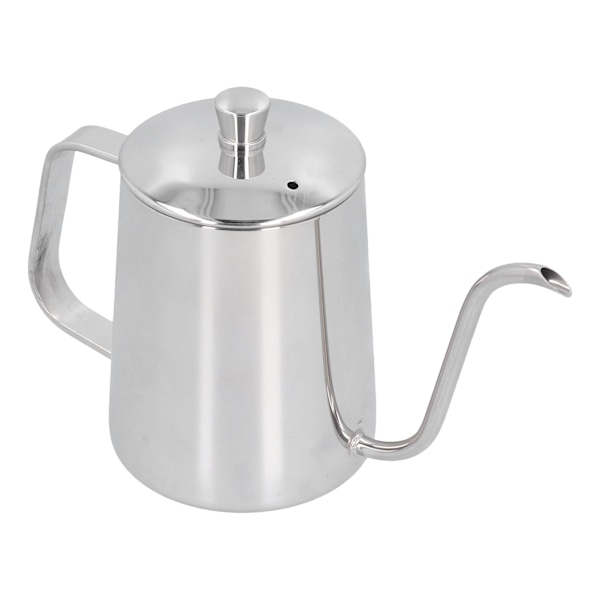 600 ml 304 Rostfritt Stål Kaffekanna Svanhals Häll Över