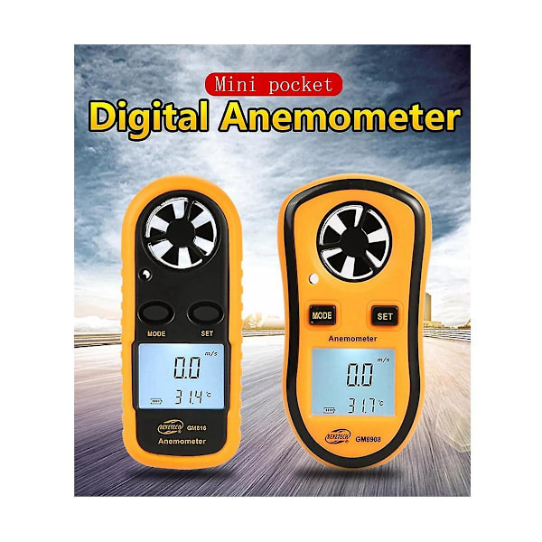 XJ-Digital Anemometer Anemometer Gm816 Vindhastighedsmåler Vindkraftniveau Anemometer