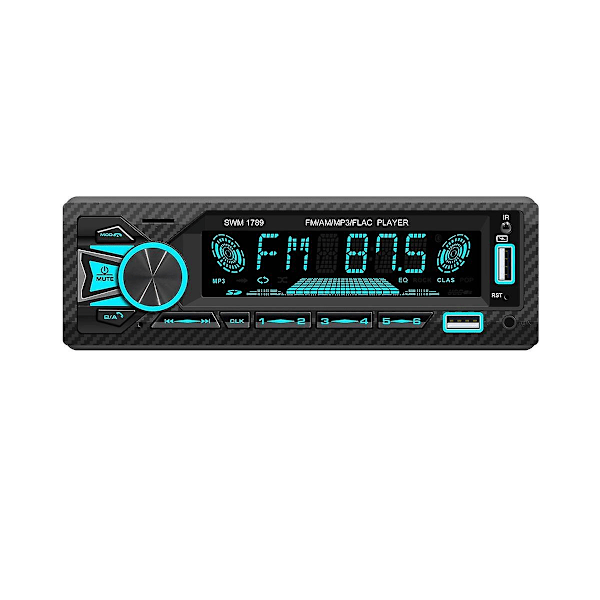 XJ-New 7 Värikästä Valoa FM Radio 1din Auto Langaton Bluetooth 12v MP3-soitin Korttipaikka U-levy Mul