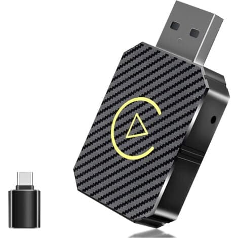Trådløs Android Auto- og Carplay-adapter, 2 i 1 for trådløs Carplay- og Android Auto-adapter for bil, kompatibel med biler med