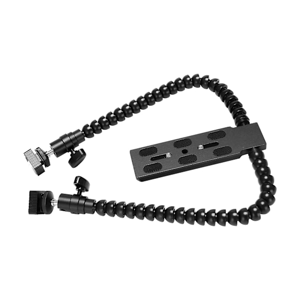 XJ-New Flexibelt Dubbelarm Blixtskofäste Hållare För Canon