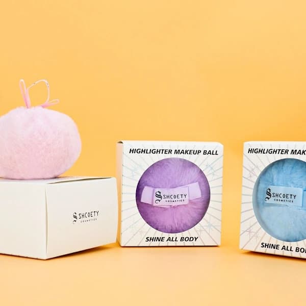 Plys Makeup Bold Makeup Pudder Puff BLÅ blå