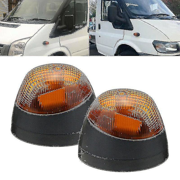 1 par Forreste Højre + Venstre Side Blinklys Lampe Repeater Til Ford Transit Mk6 Mk7