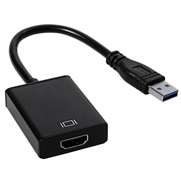 XJ-USB 3.0 til HDMI Adapter - Sort
