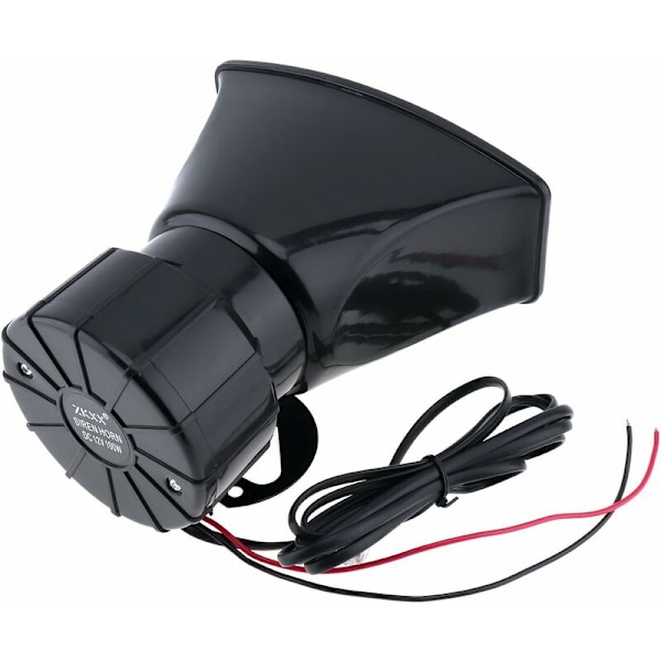 XJ-Elektronisk varselsirene for bil motorsykkel med mikrofon 100W 12V 7 lyder