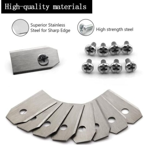 Reservedelsblader for robotgressklipper 0,75 mm (45-pakning) for Husqvarna, Gardena, kompatible med Segway Navimow robotgressklipper