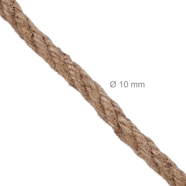 XJ-Juteköysi 10 mm x 15 m, 2 kpl:n setti
