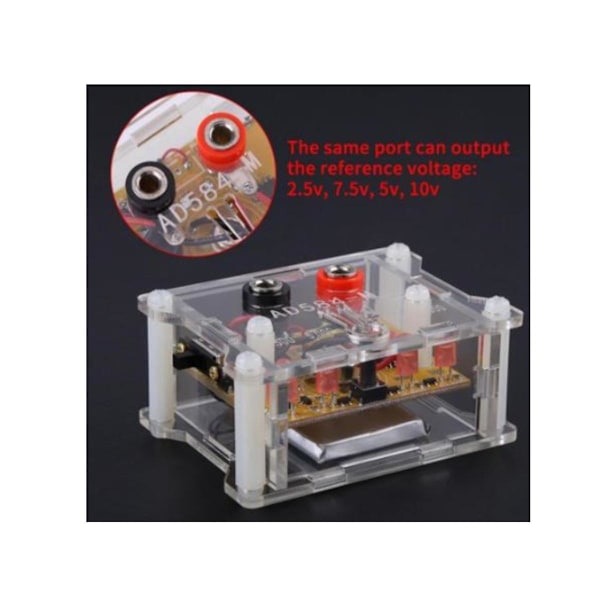 XJ-Ad584 Referencemodul med Transparent Kabinet 2.5v/7.5v/5v/10v 4 Kanal Høj Præcision Spænding R